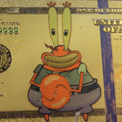 SpongeBob Gold Foil Bills