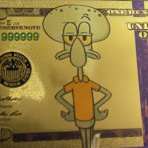 SpongeBob Gold Foil Bills