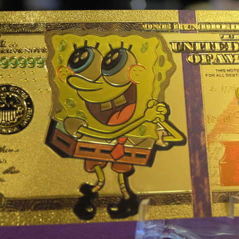 SpongeBob Gold Foil Bills