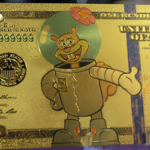 SpongeBob Gold Foil Bills