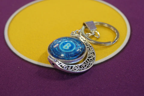 Bitcoin Moon Spinner Keychain