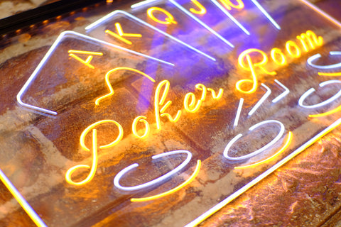 Poker Room Acrylic LED Sign