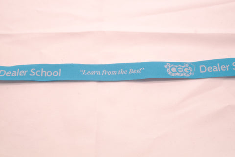 CEG Lanyard Teal x White