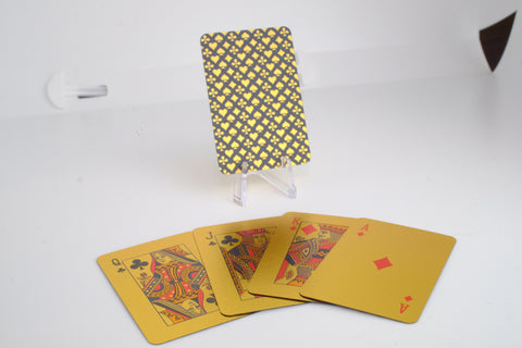 Mini Gold Foil Playing Cards