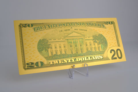 24K Gold Plated American Bill $20