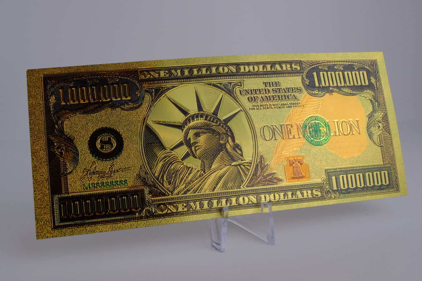 24K Gold Plated American Bill $1M