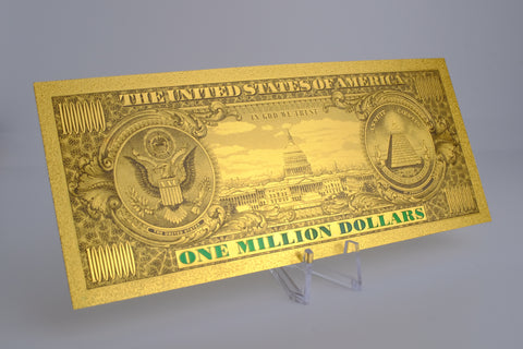 24K Gold Plated American Bill $1M