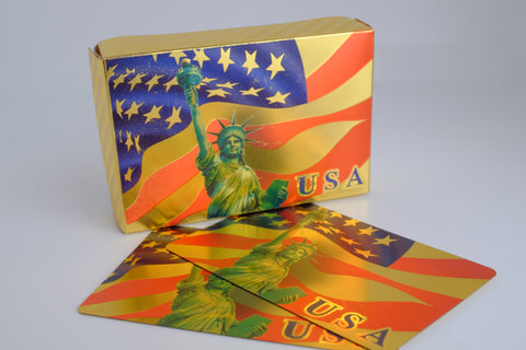 24K Gold Foil Liberty Playing Cards