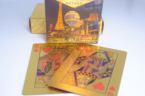 24K Gold Foil Fabulous Las Vegas Playing Cards