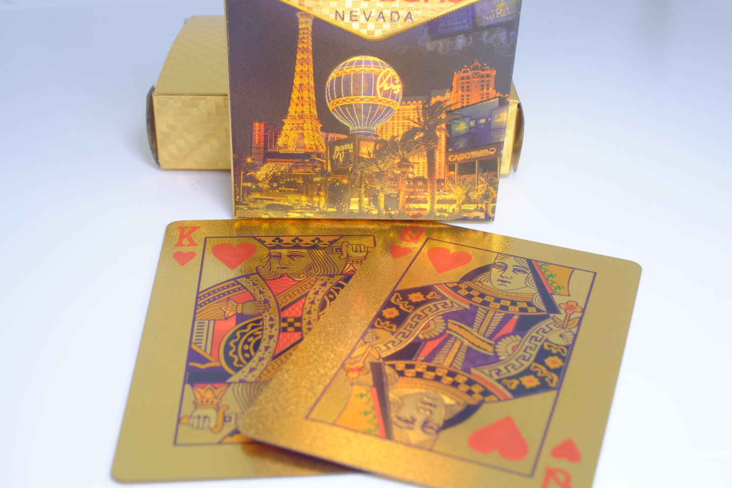Las Vegas Welcome to Sign Gold Foil Playing Cards, Vegas Cards