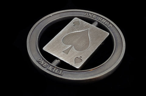 One Shot, One Kill Spinning Challenge Coin