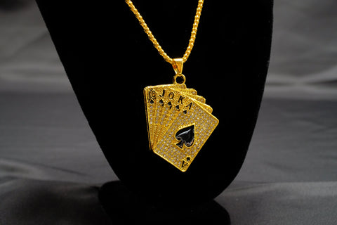 Royal Flush Dazzling Chain Necklace