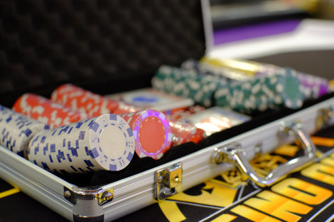 Silver Metal Poker Case