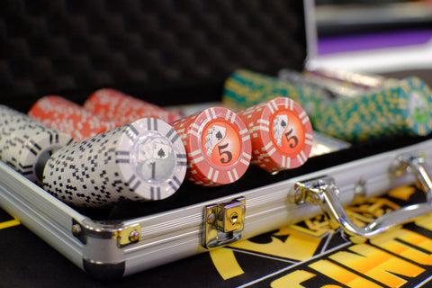 Silver Metal Poker Case