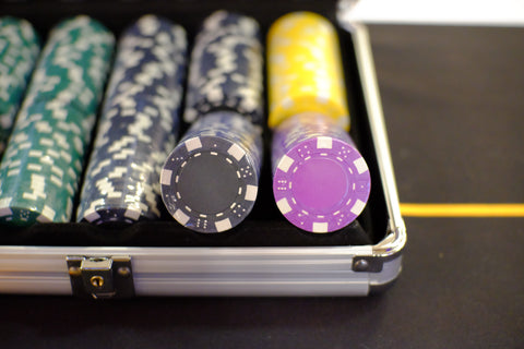 Silver Metal Poker Case