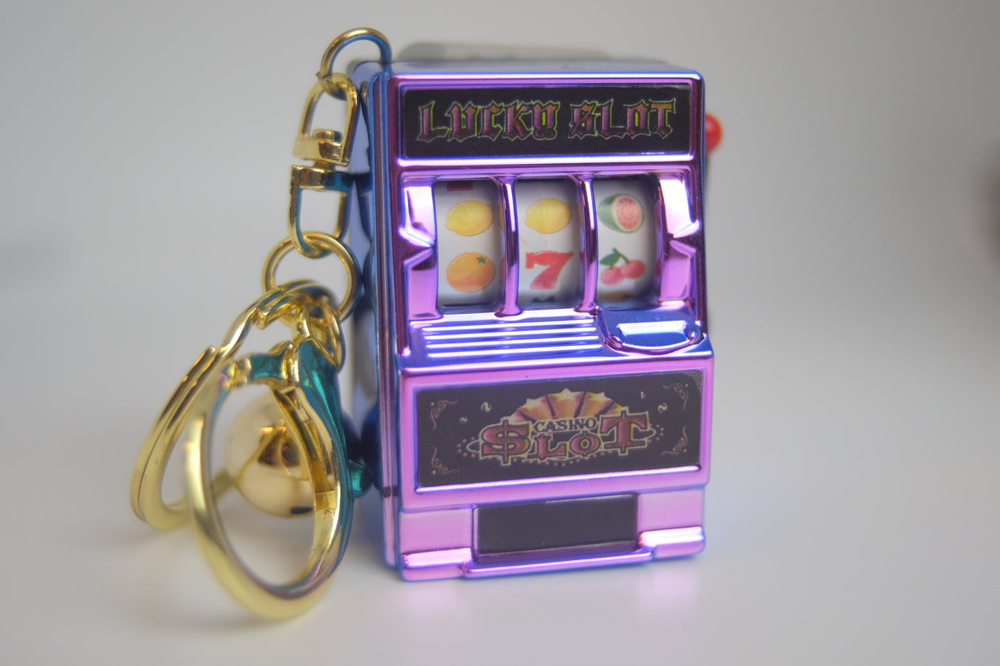 Mini Slot Machine Keychain