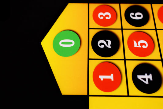 Black and Gold Single Zero Roulette Practice Layout