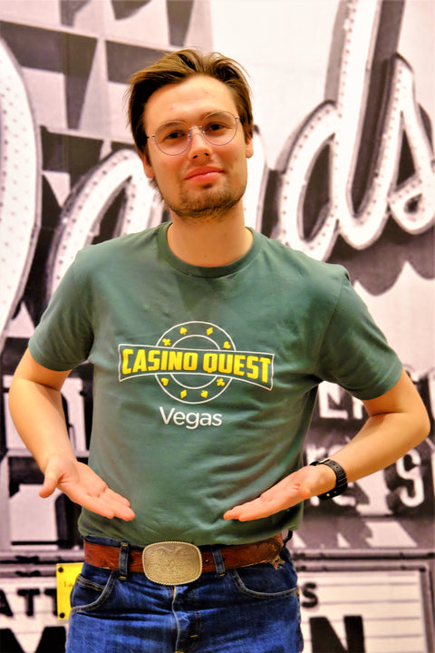 Casino Quest Vegas Green T-Shirt