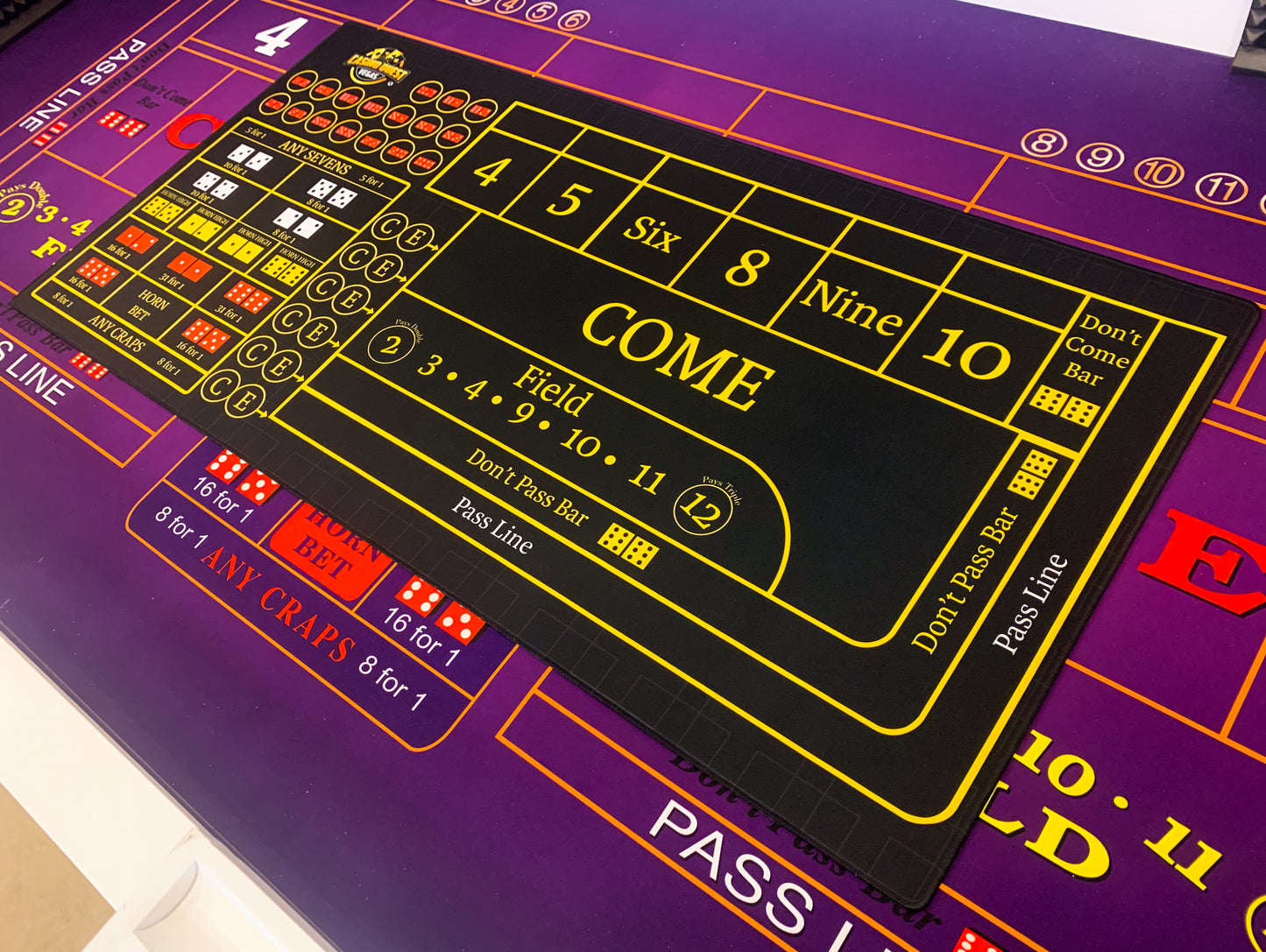 Craps Table Rug Craps Desk Mat 48