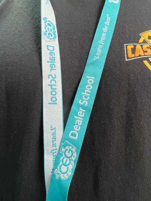 CEG Lanyard Teal x White